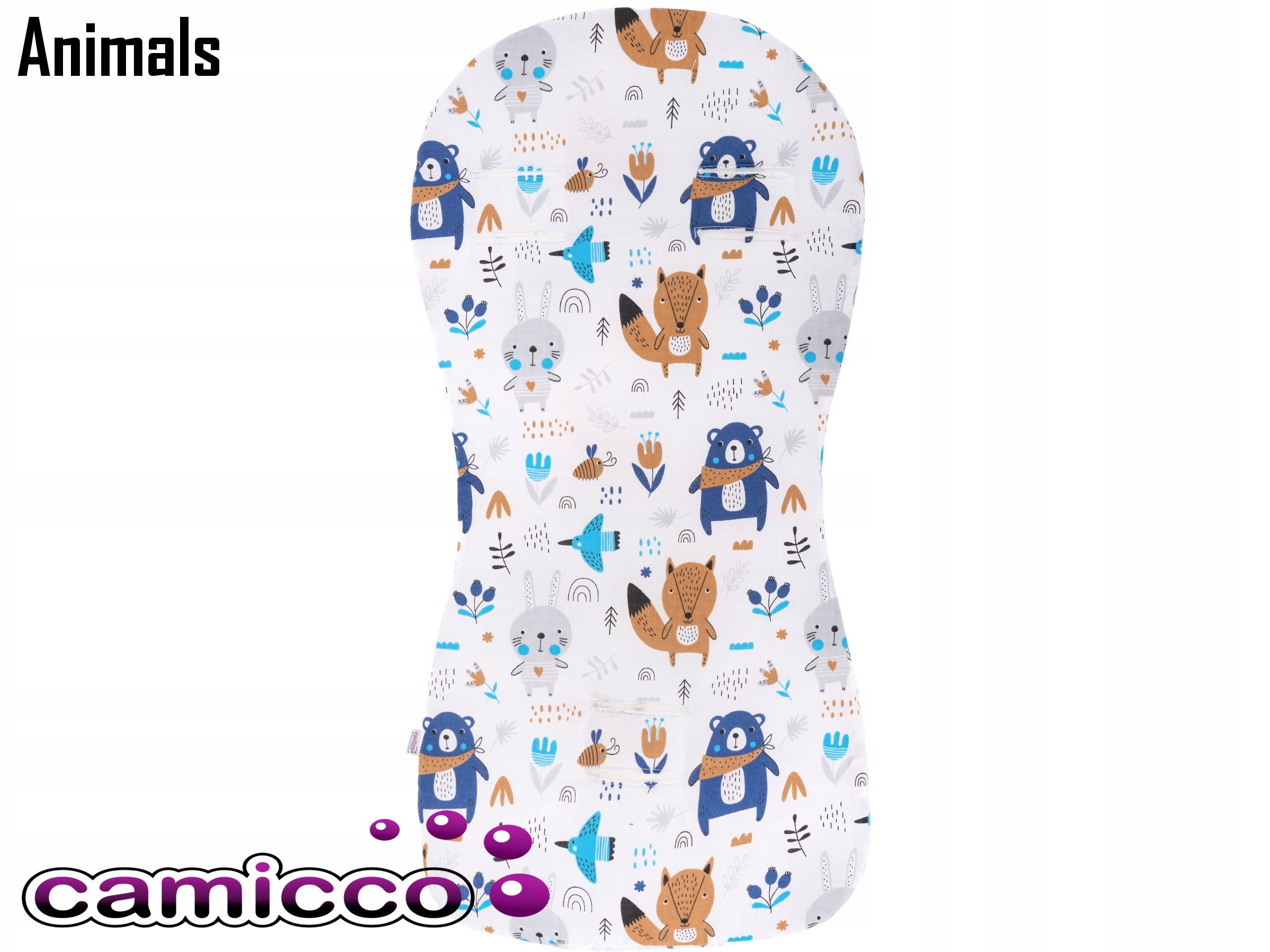 DOUBLE-SIDED INSERT for stroller COTTON stroller inserts CAMICCO Brand Camicco