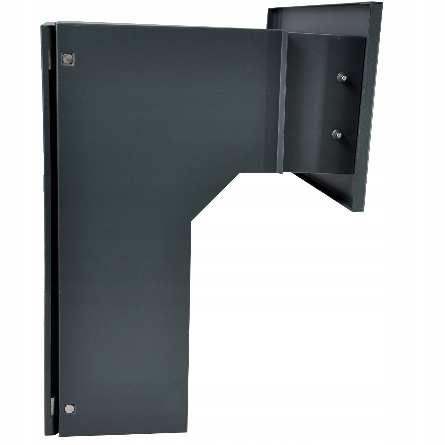 DOUBLE-SIDED PASS-THROUGH LETTER BOX FOR BUILDING C4 ANTHRACITE + 3 KEYS Box type slot