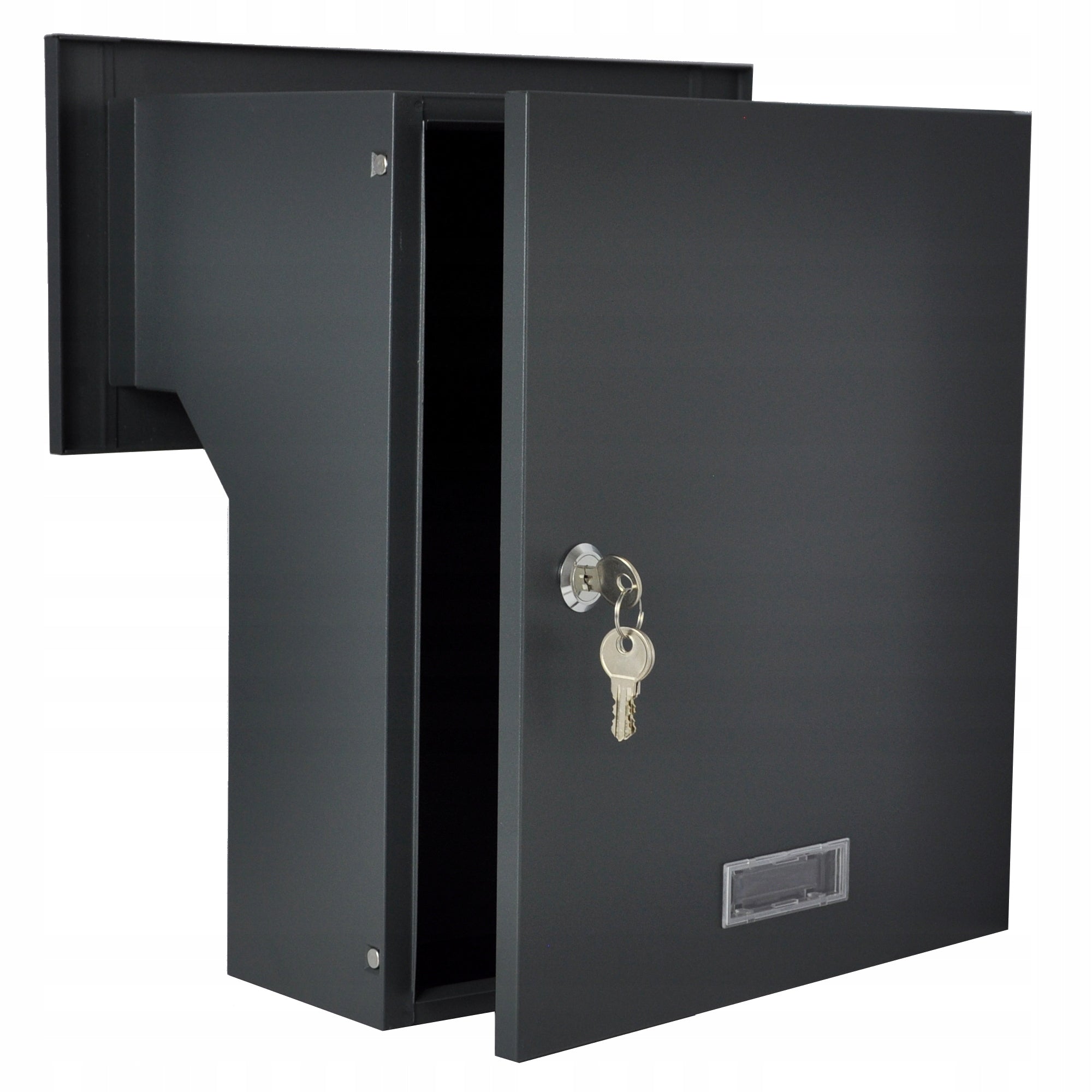 DOUBLE-SIDED PASS-THROUGH LETTER BOX FOR BUILDING C4 ANTHRACITE + 3 KEYS EAN (GTIN) 5904533523119