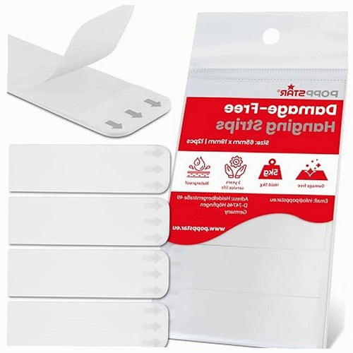 DOUBLE SIDED WATERPROOF MOUNTING TAPES 12 PCS FOR SHOWER BATHROOM