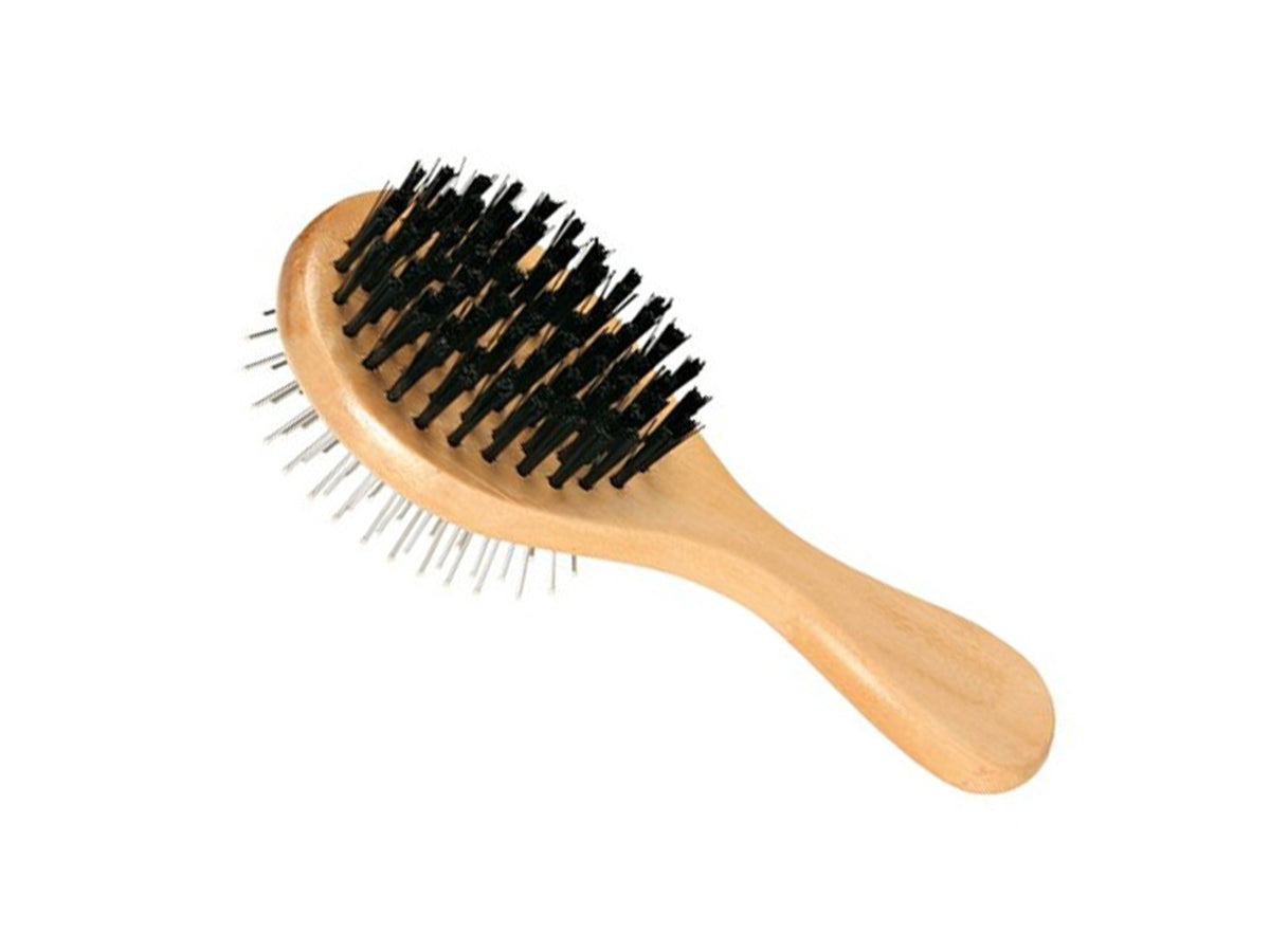 DOUBLE-SIDED WOOD BRUSH 17 x 6,7 cm