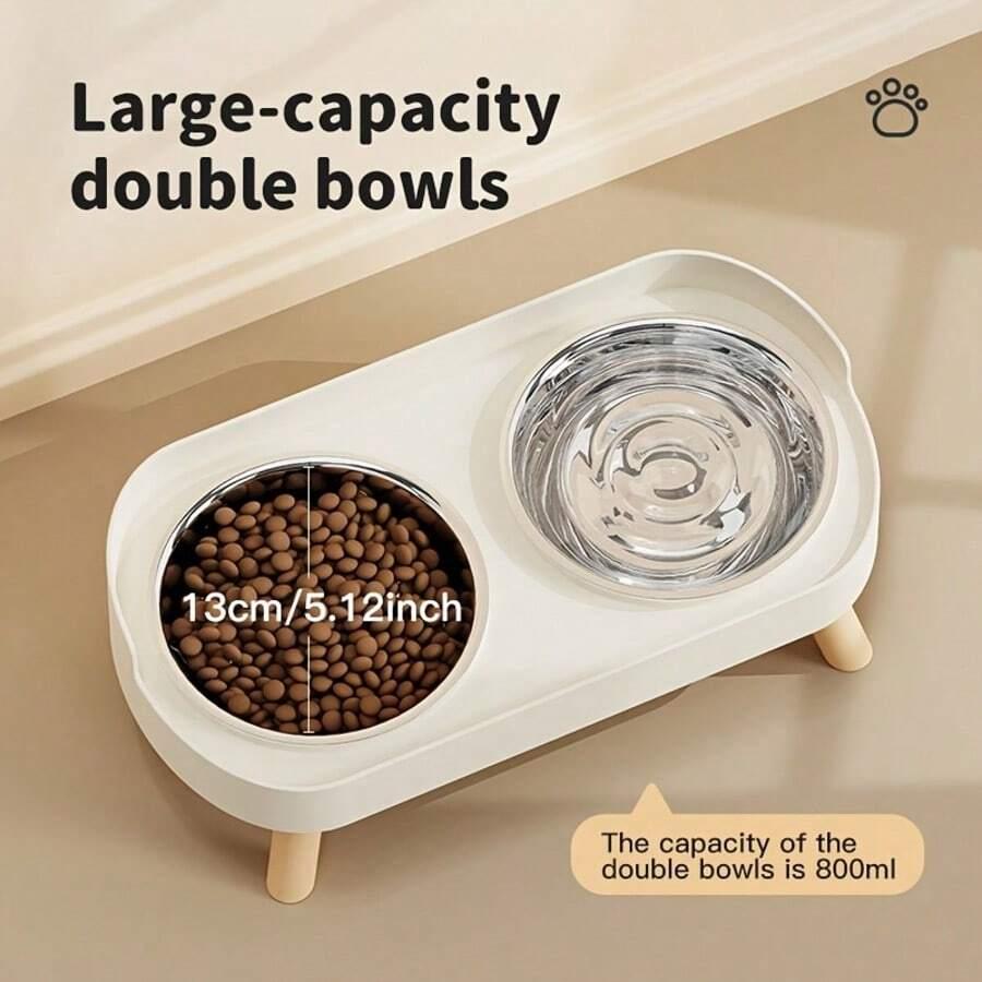 DOUBLE STAINLESS STEEL PET BOWL