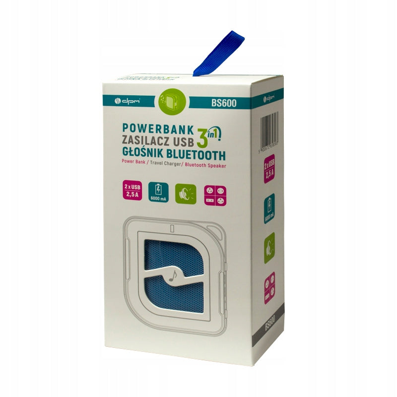 DPM Bluetooth Powerbank Wireless Speaker Color blue
