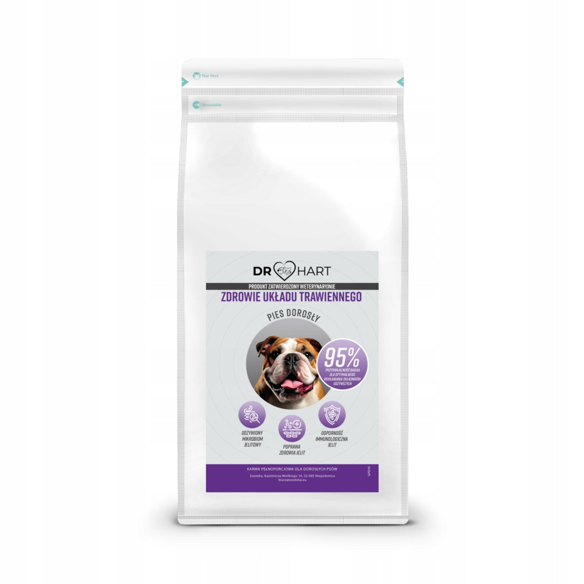 DR HART Dry Dog Food Digestive Health 1,5 kg