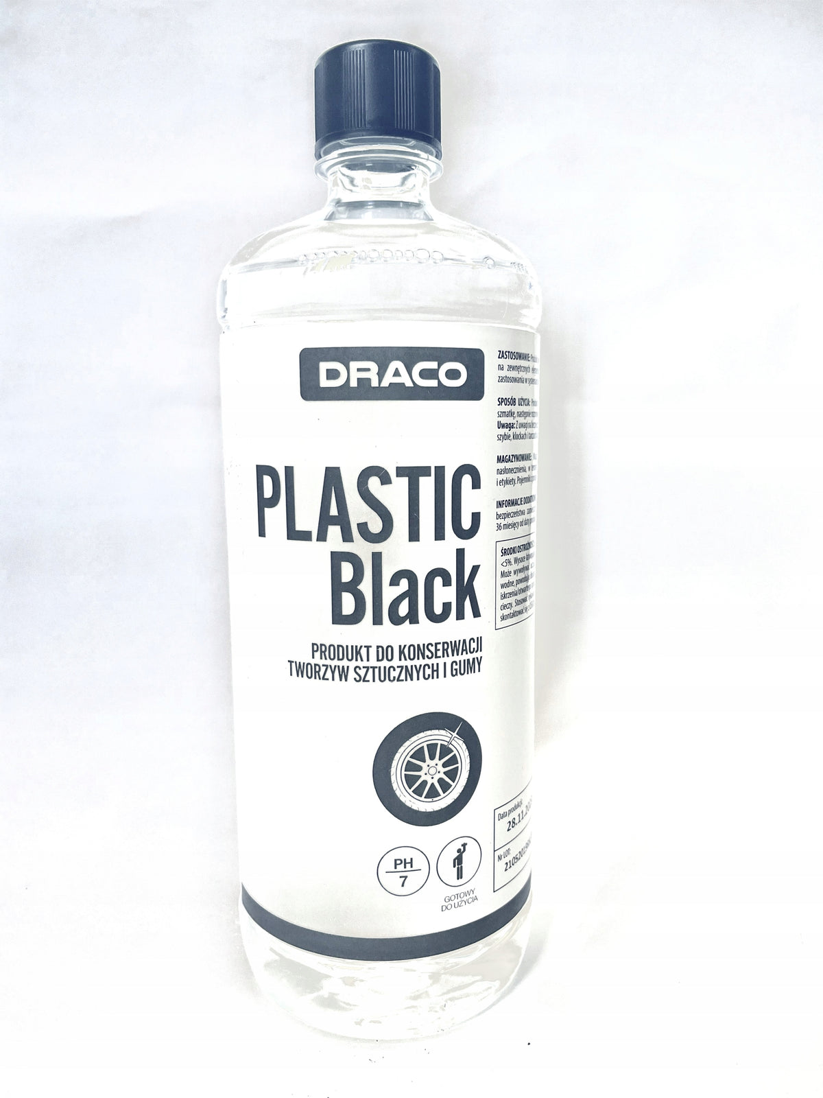 DRACO Dressing TIRE BLACK for 1L Plastic Black tyres Manufacturer's catalog number 9260001