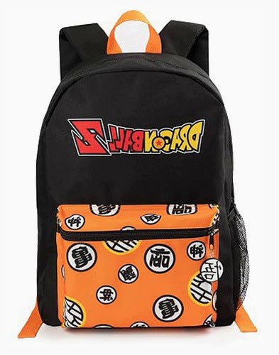 DRAGON BALL SCHOOL BACKPACK WITH GOKU BLACK AND ORANGE FOR BOY