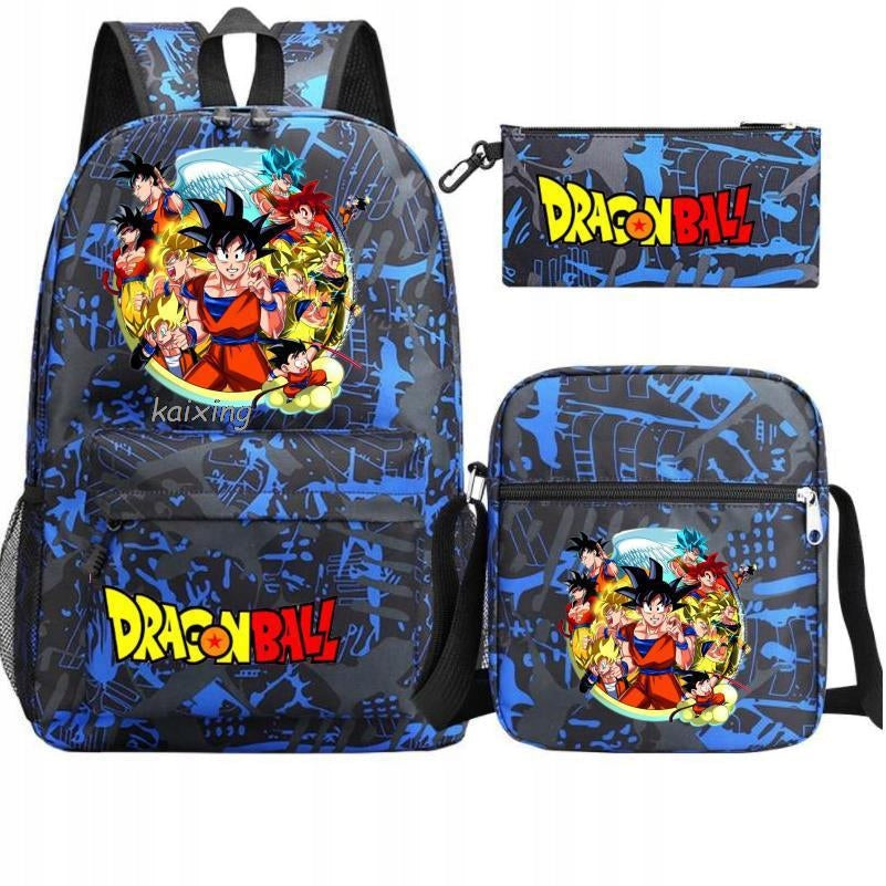 DRAGON BALL SCHOOL SET BACKPACK BAG PENCIL CASE high quality Packaging status original