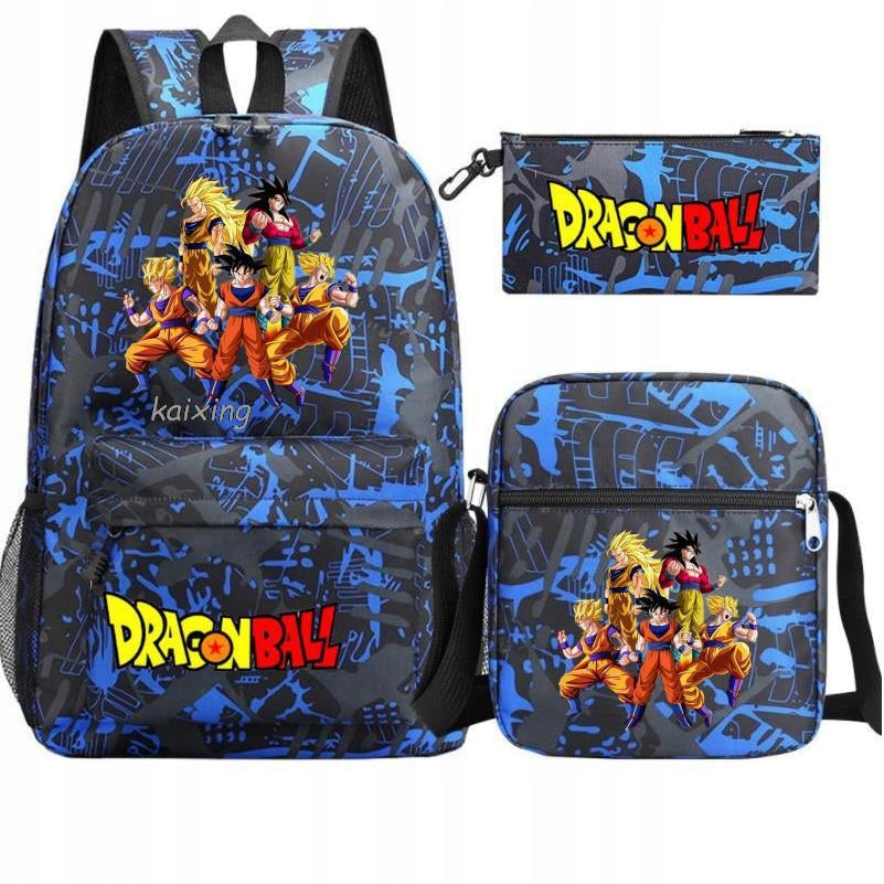 DRAGON BALL SCHOOL SET BACKPACK BAG PENCIL CASE high quality
