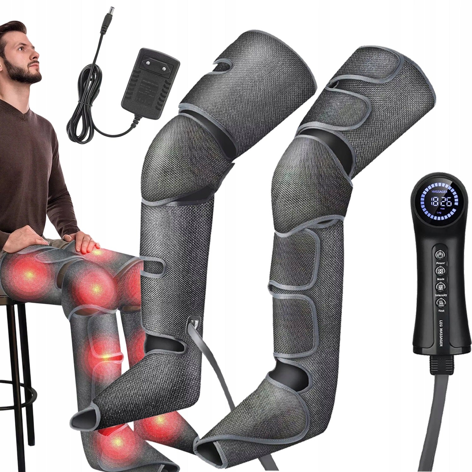 DRAINAGE LYMPHATIC COMPRESSION DEVICE, LEG MASSAGER PRESOTHERAPY 24W