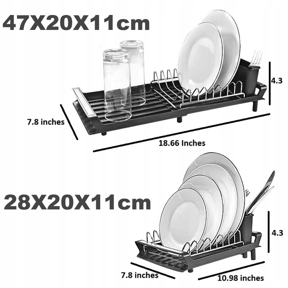 DRAINER DISH DRYER Sliding water drain 28-47cm cutlery basket Brand no brand
