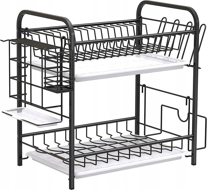 DRAINER DISH DRYER TWO-LEVEL BLACK Brand no brand