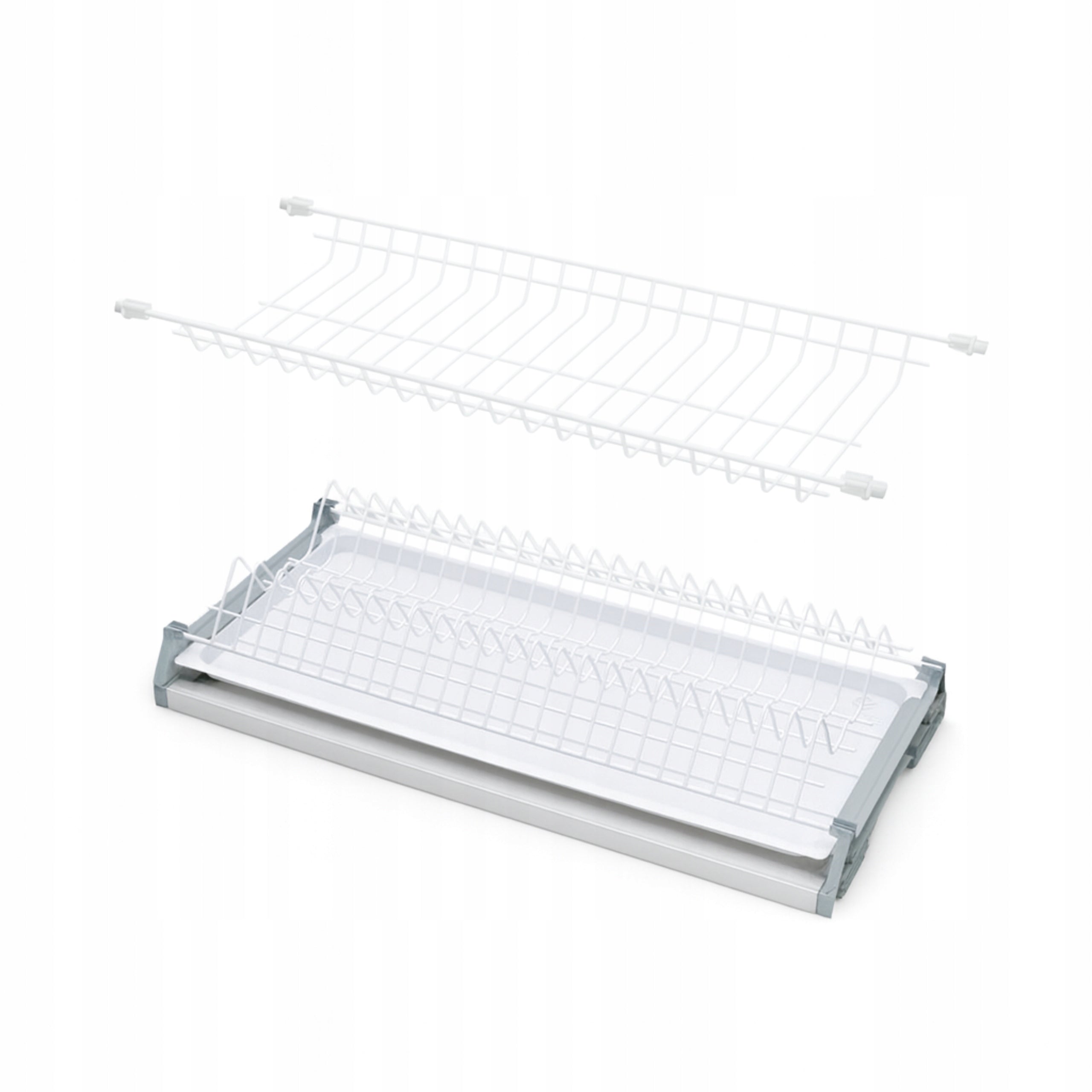 DRAINER DRYER 80CM WHITE 2 LEVELS FOR DISHES