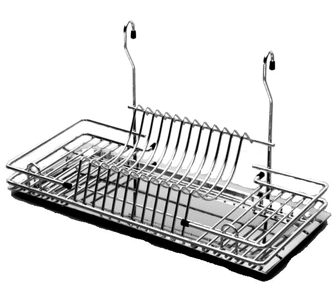 DRAINER RAIL DRYER CHROME WITH TRAY