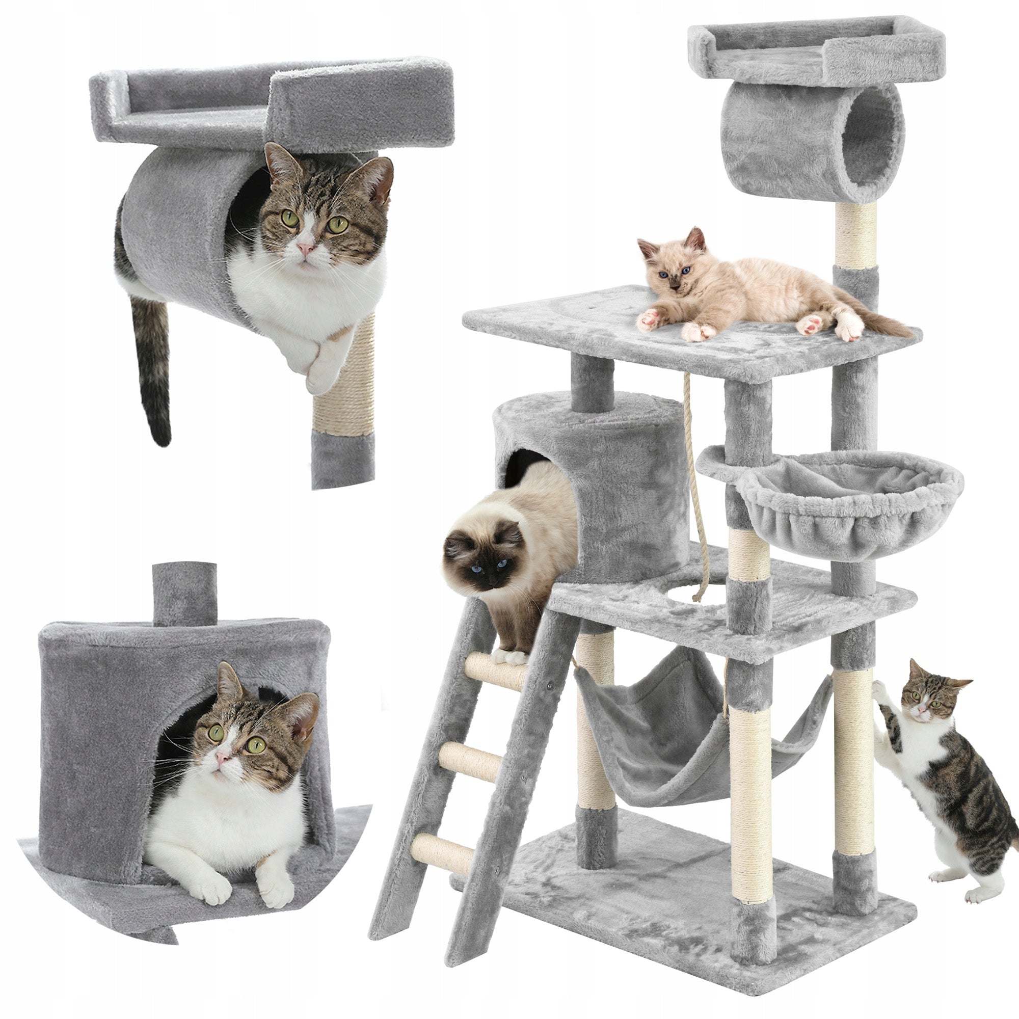 Katzenkratzer Tutumi 390859A, 140 cm, grau 