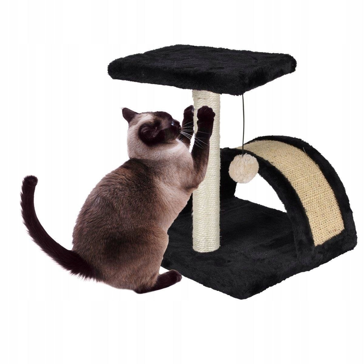 KLETTERBAUM FÜR KATZEN LOVE STORY MIT NAGELSCHABER H38 CM 