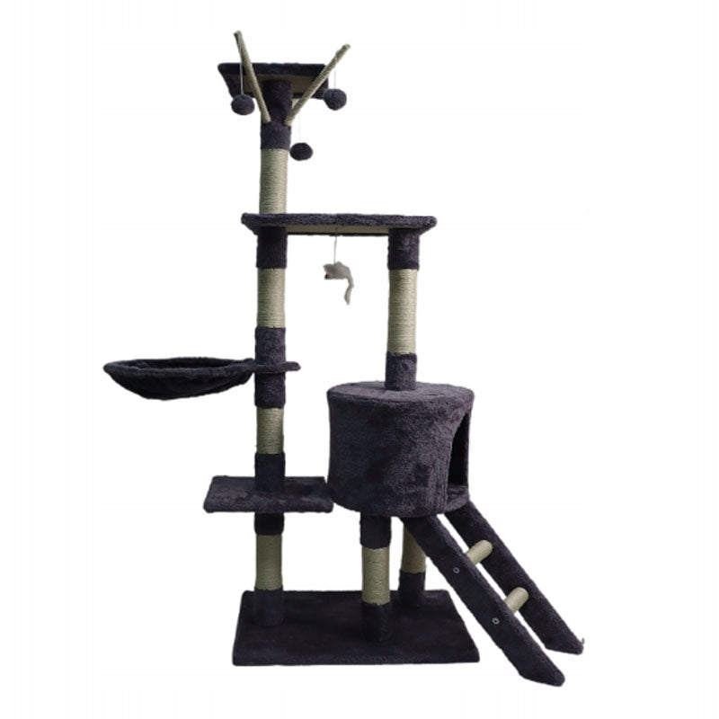 Katzenkratzer mit Spielzeug Funfit, 135 cm, beige 