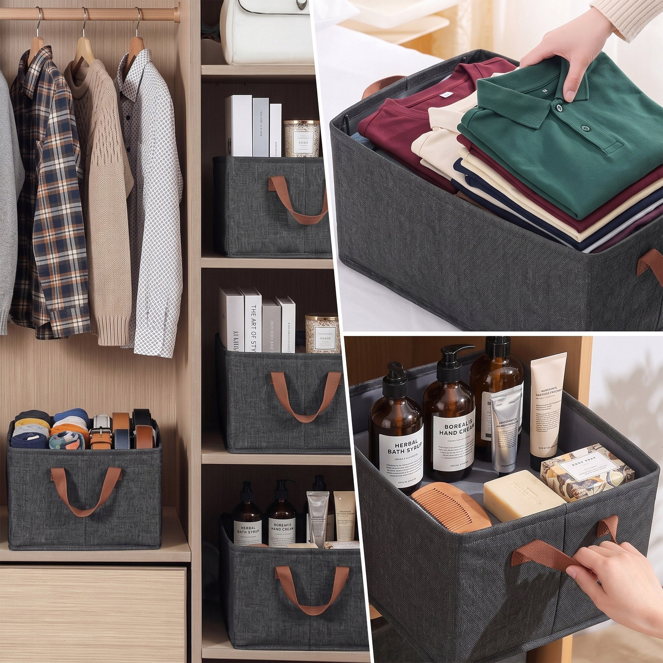 DRAWER CABINET ORGANIZER BOX CONTAINER LARGE XXL SET OF 5 Manufacturer code 333389MG