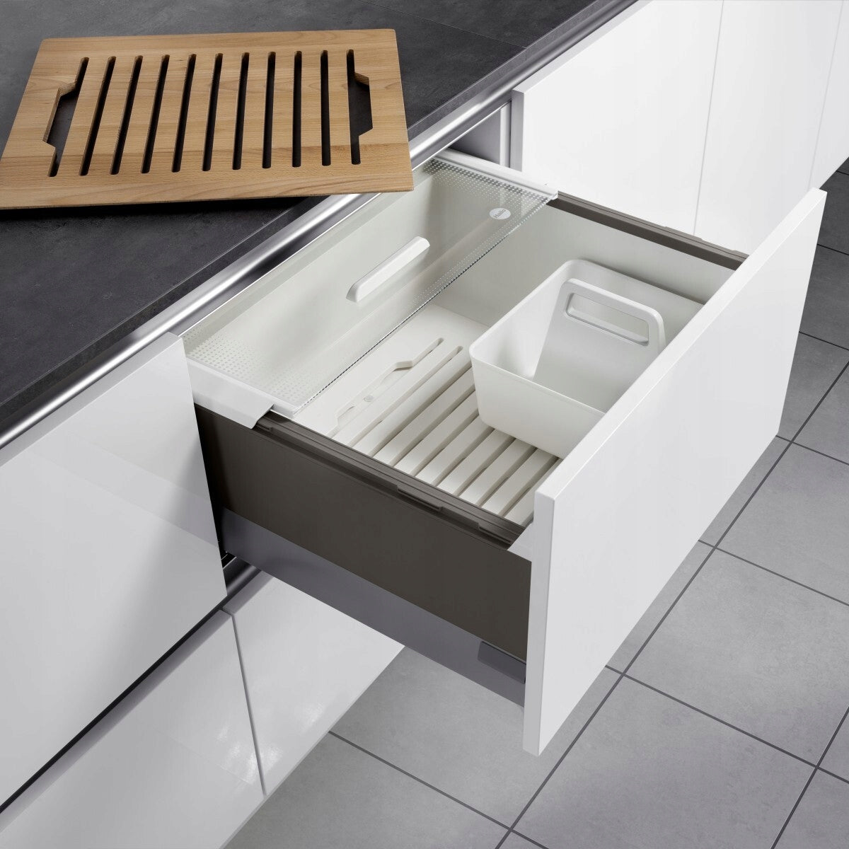 DRAWER HAILO FOR GROCERIES PANTRY BOX 600 MM WHITE Name Pantry Box