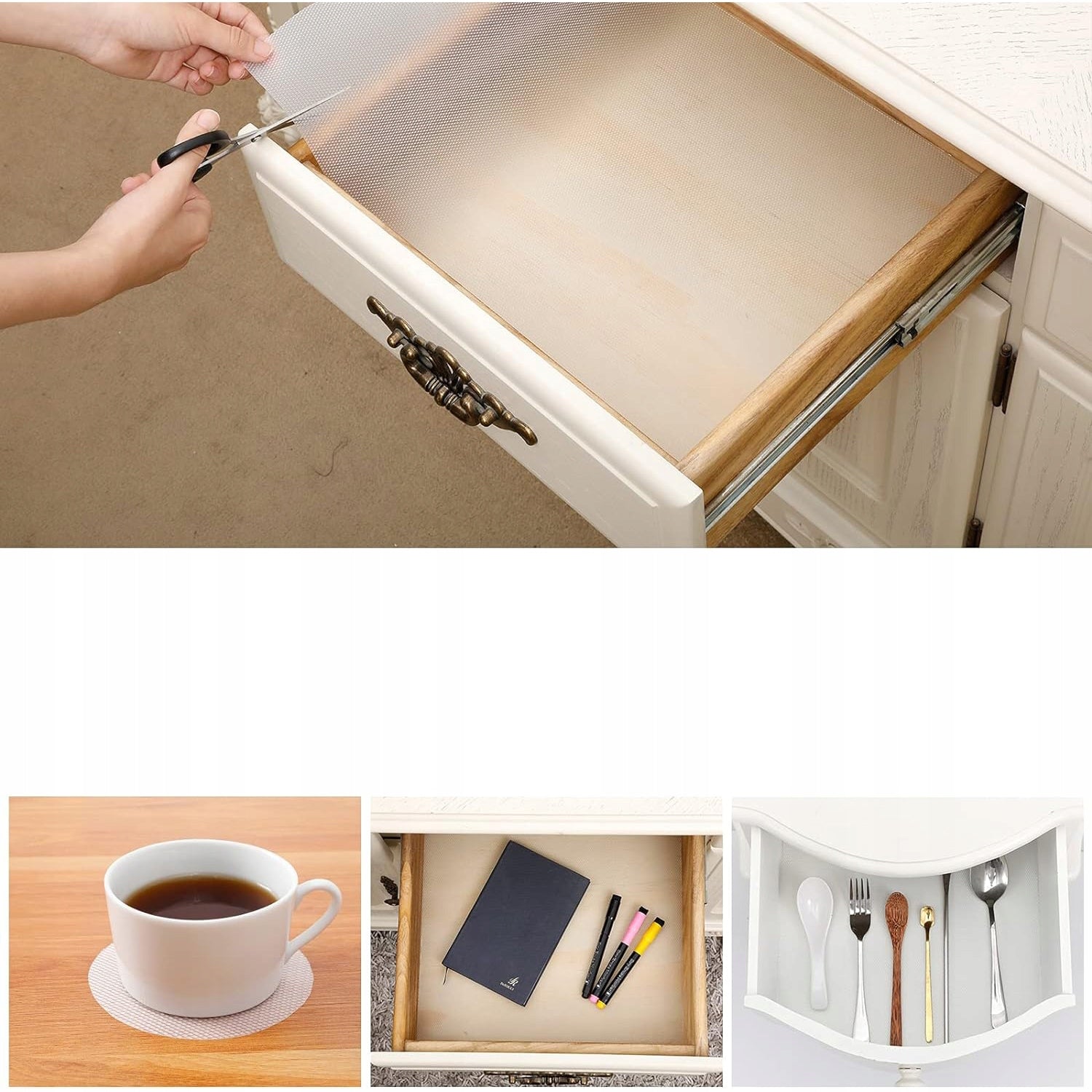 DRAWER MAT 60X500CM, DRAWERS WITH ANTI-SLIP MAT EVA KITCHEN MATS Product height 500 cm