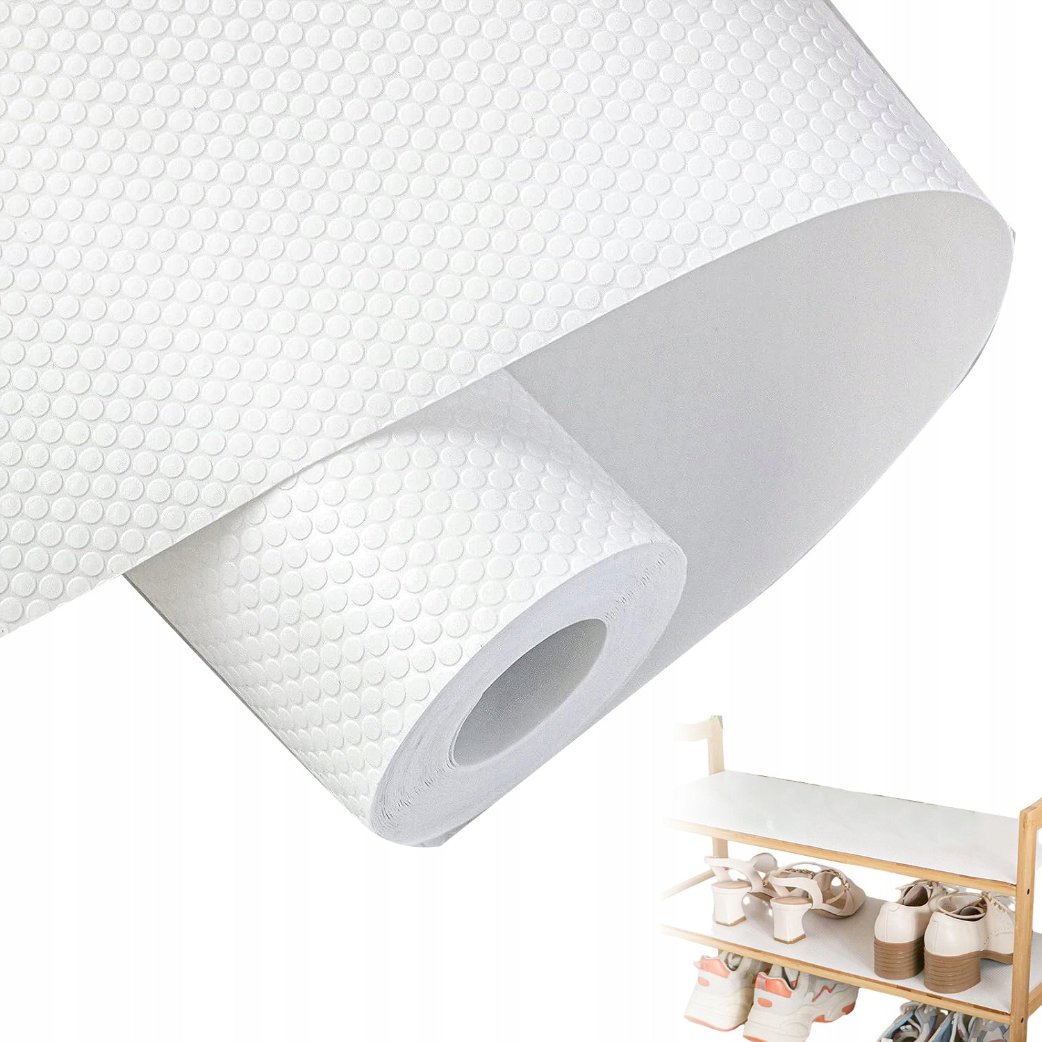 DRAWER MAT 60X600 CM WHITE EASY TO CLEAN AND WATERPROOF