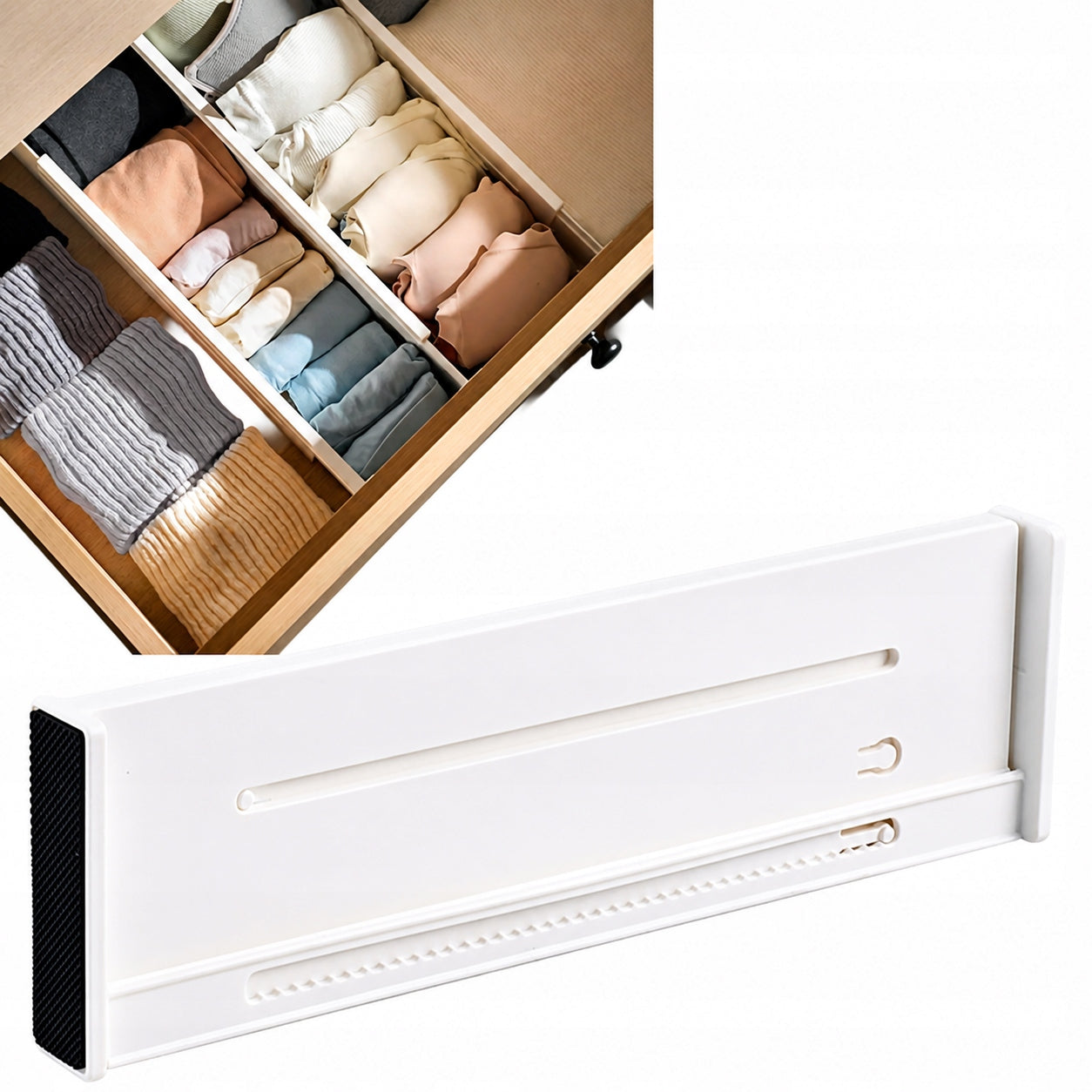 DRAWER ORGANIZER Lova Nest CABINETS COMPARTMENT SEPARATOR ADJUSTABLE v3