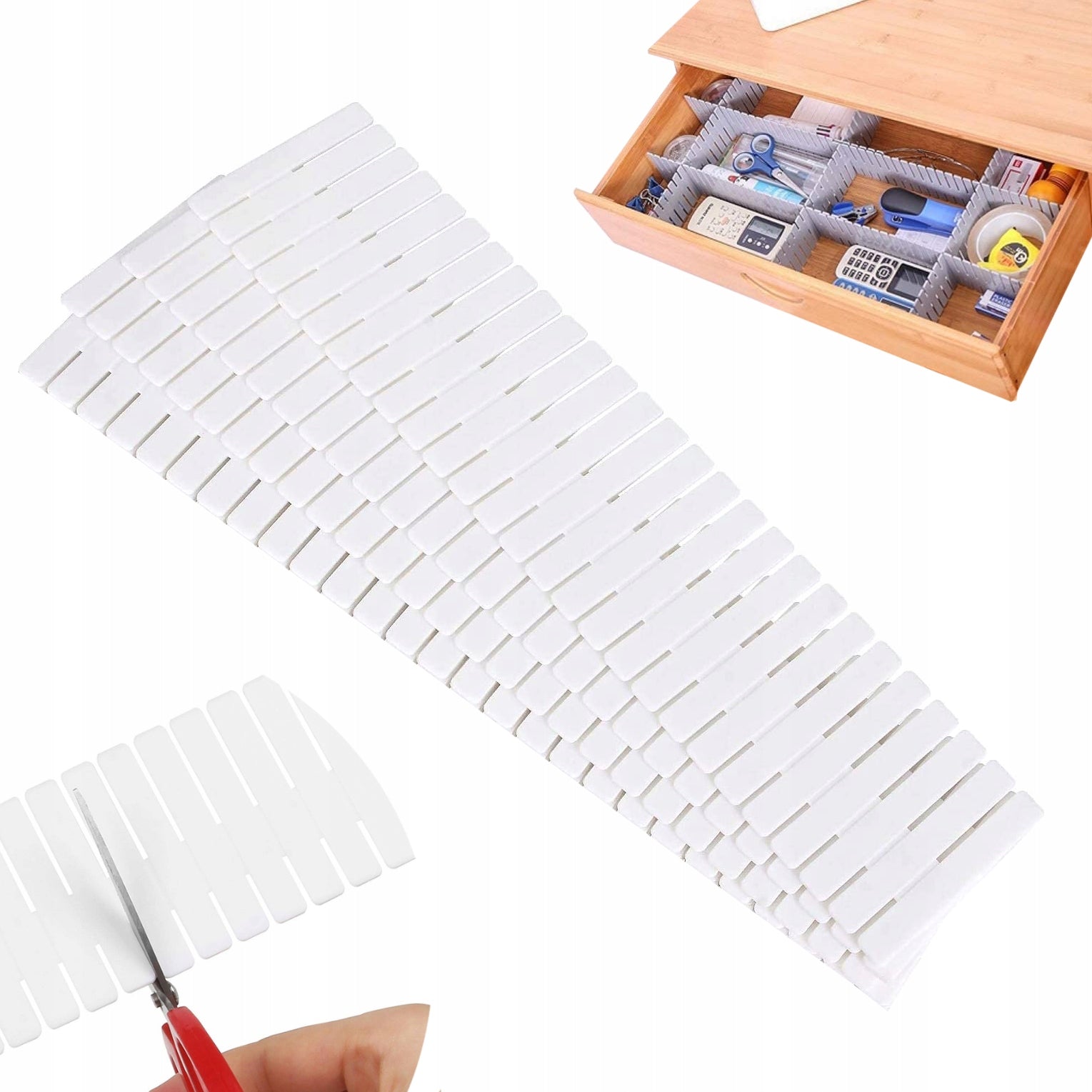 DRAWER ORGANIZER Lova Nest COMPARTMENT SEPARATOR ADJUSTABLE 4pcs. Packaging status original