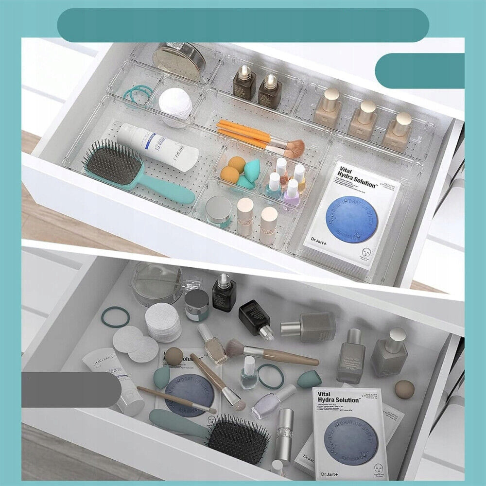 DRAWER ORGANIZERS FOR COSMETICS TRANSPARENT SET 36X Brand no brand