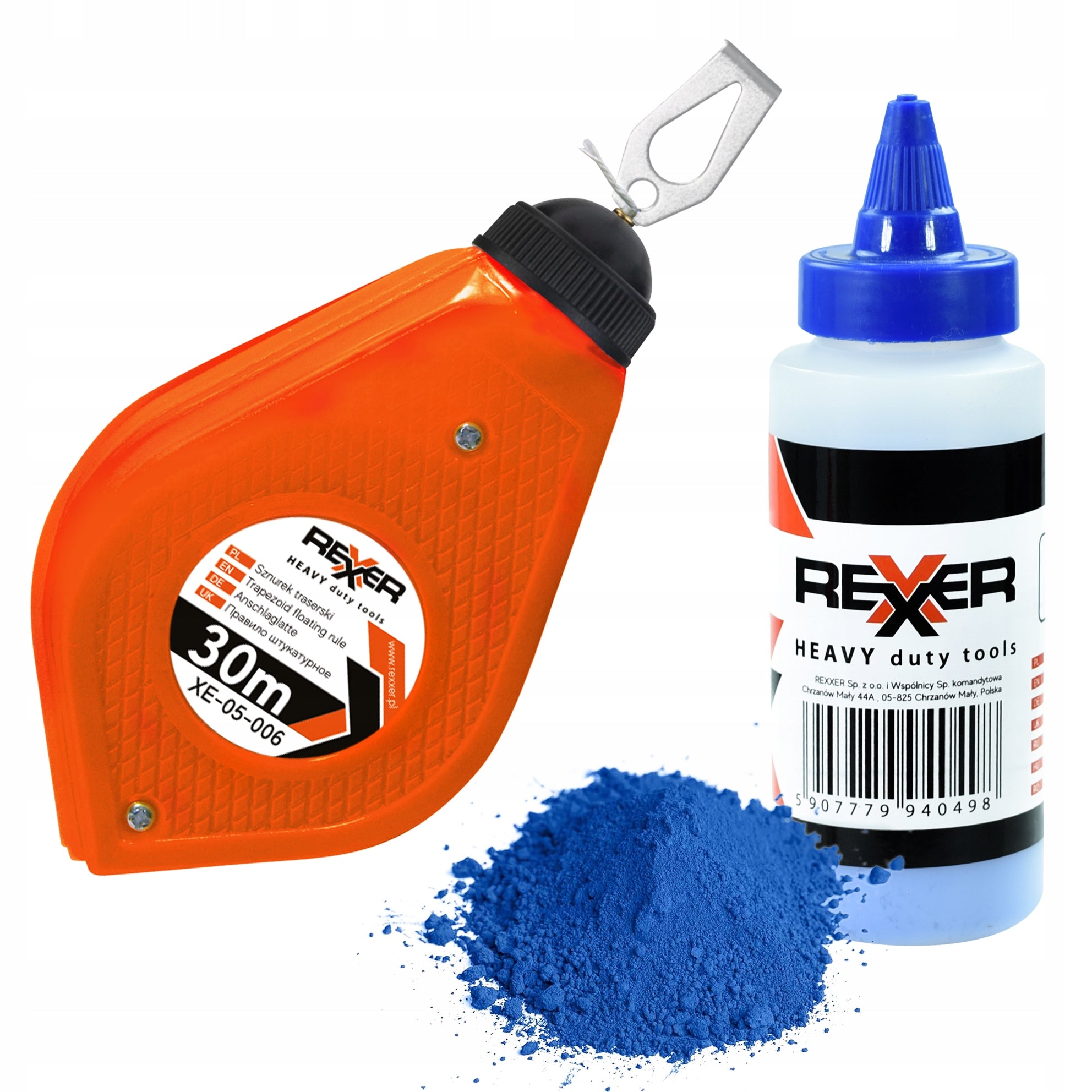 DRAWSTRING 30 M + CHALK 115 G BLUE