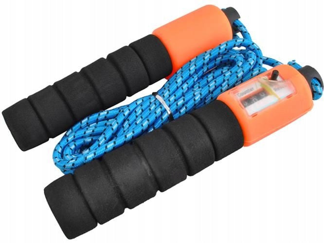 DRAWSTRING JUMP ROPE WITH COUNTER CORD ADJUSTMENT