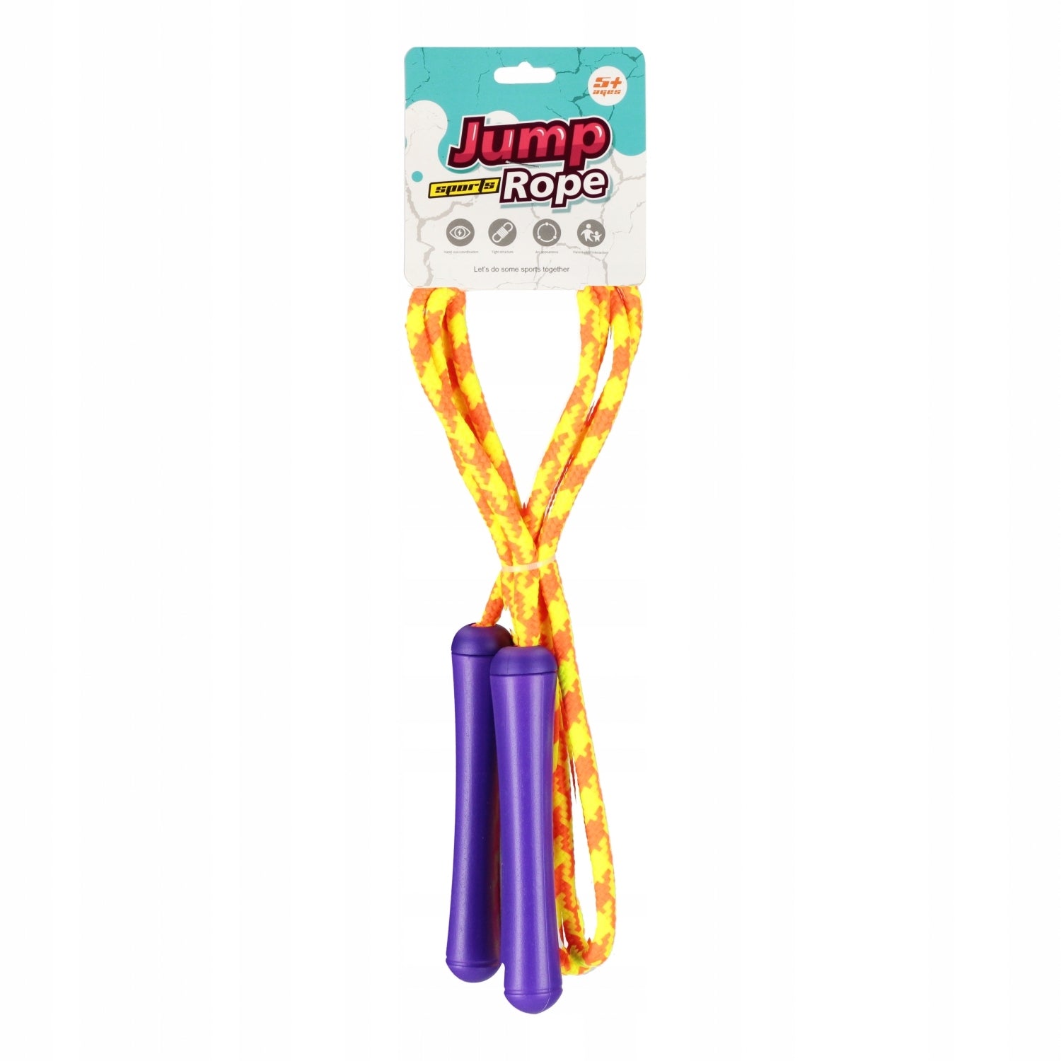 DRAWSTRING JUMP ROPE colorful, skipping rope for children length 224 cm 6987 Manufacturer code 578123