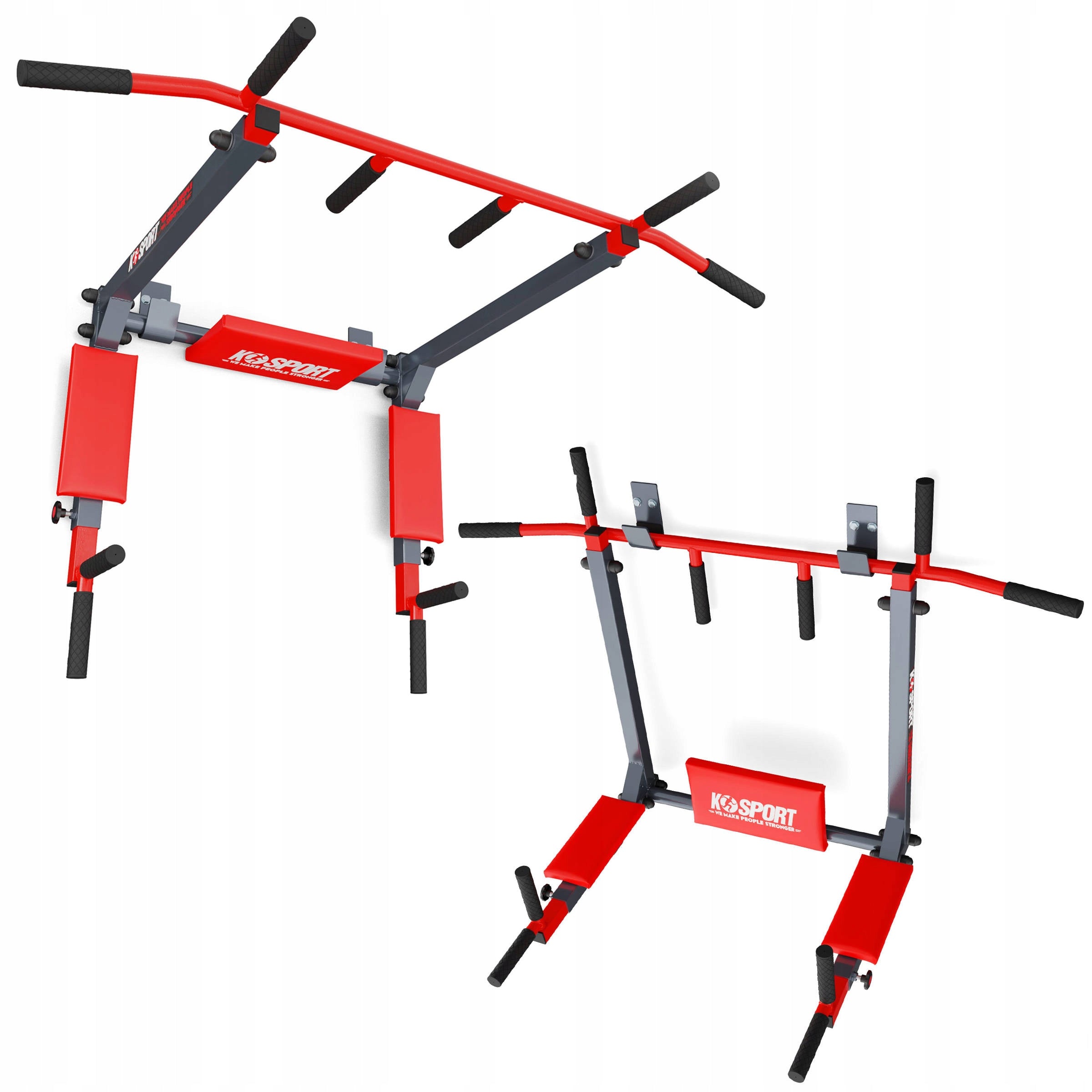 Wandspannstange mit 3 Paar Halterungen 