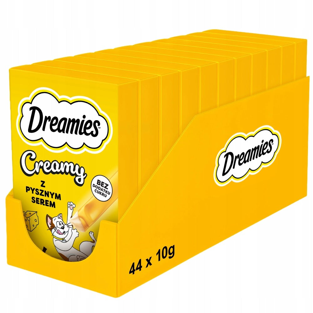 DREAMIES CREAMY CAT TREATS WITH CHEESE 44X10G (440G)