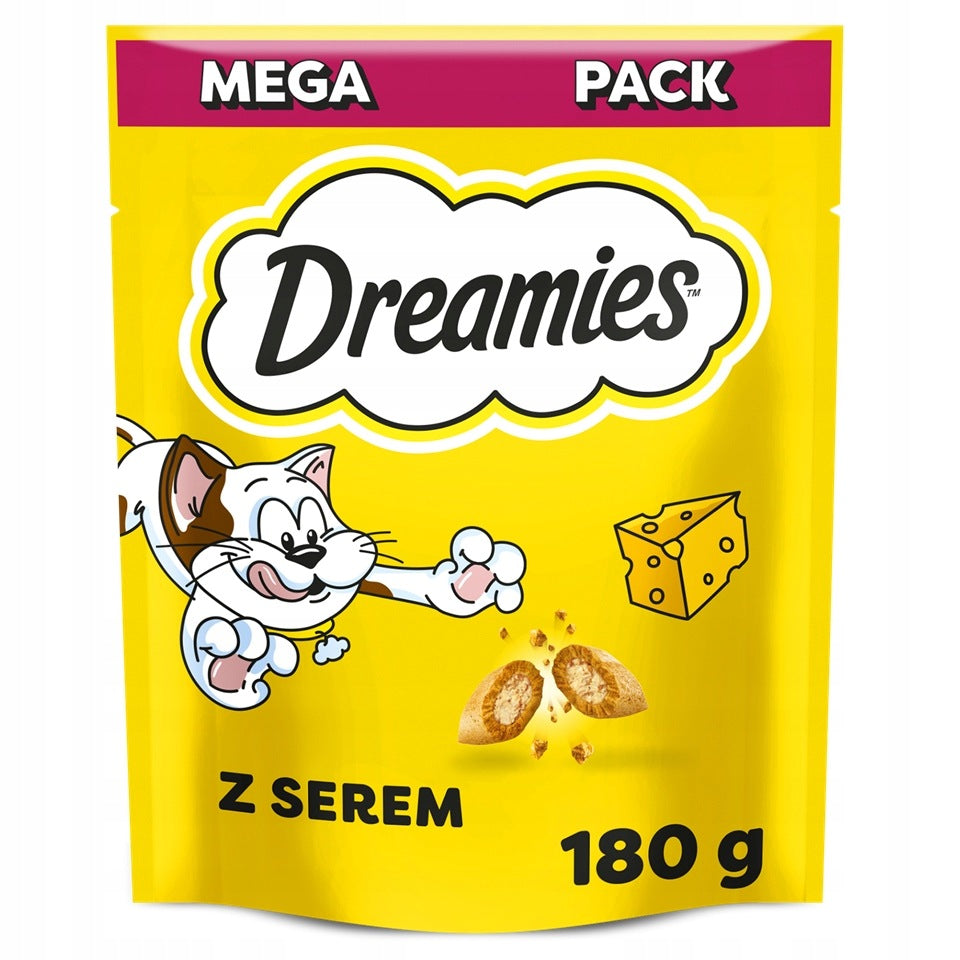 DREAMIES Mega Pack Cat Treat with Delicious Cheese 4x180g