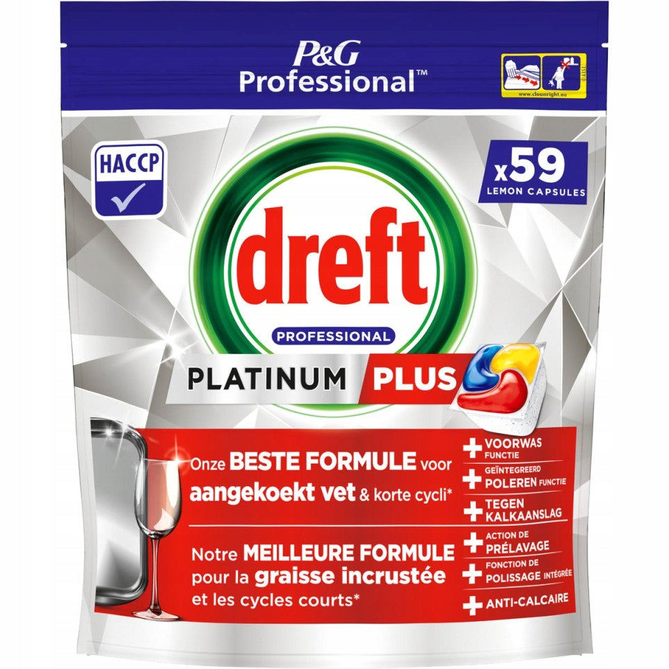 DREFT PLATINUM A59 LEMON DISHWASHER TABLETS