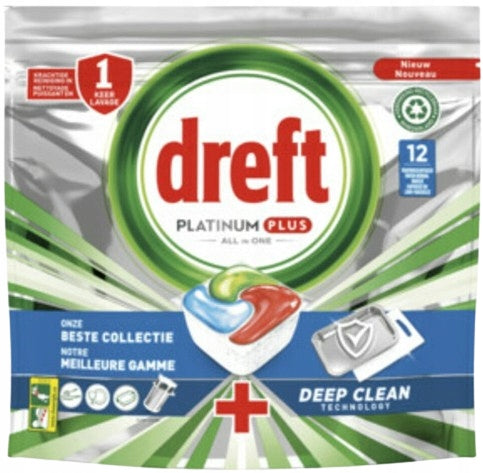 DREFT PLATINUM+ All in One Dishwasher Capsules Original 10 Pack