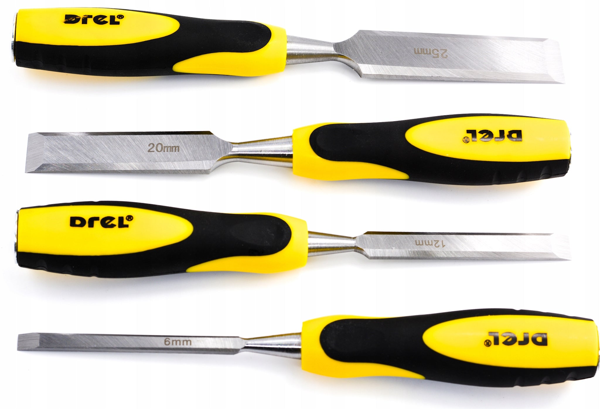 DREL CARPENTRY CHISEL FLAT FOR WOOD CARPENTRY CHISEL SET 4PCS. Brand Drel