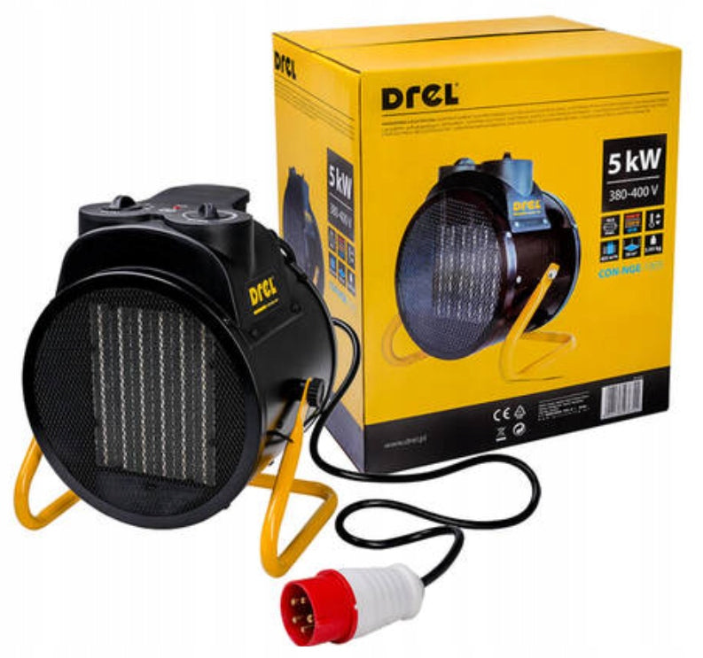 DREL ELECTRIC HEATER 5kW CON-NGE-1005 50m2