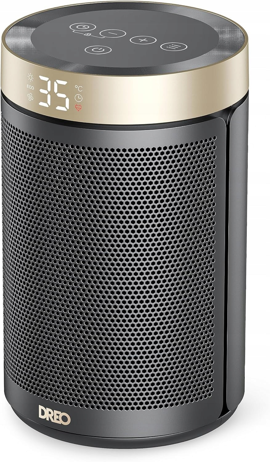 DREO Energy Efficient Ceramic Heater 1500W With Thermostat Gold Version 3