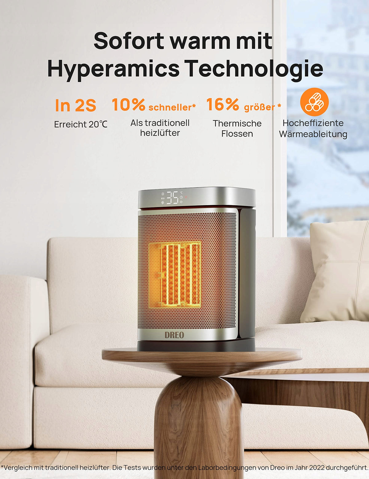 DREO Energy Efficient Quiet Electric Heater 1500W With Remote Control Version 2 Brand no brand