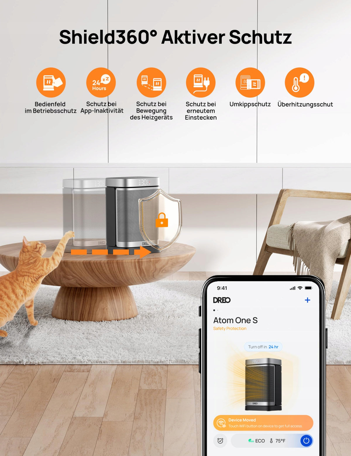 DREO Energy Saving Heater 1500W WiFi Alexa Google Version 3 Brand no brand