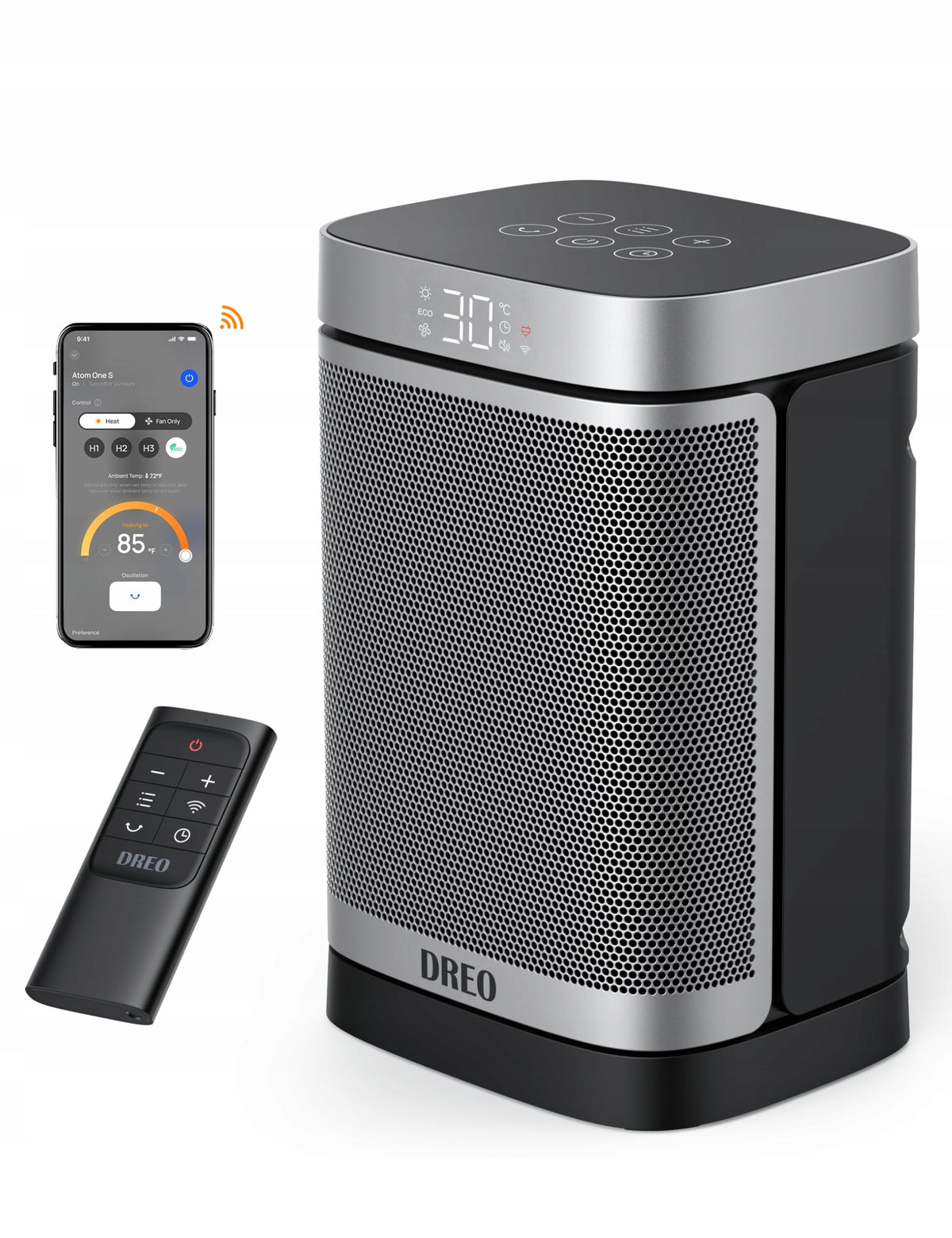 DREO Energy Saving Heater 1500W WiFi Alexa Google Version 3