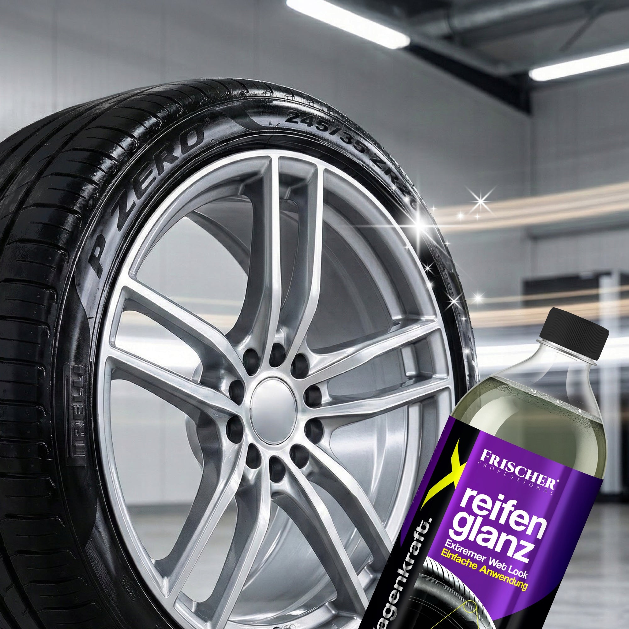 DRESSING FOR TIRES TIRE BLACK FOR REGENERATION POLISHING PROTECTIVE 500ML Packaging status original