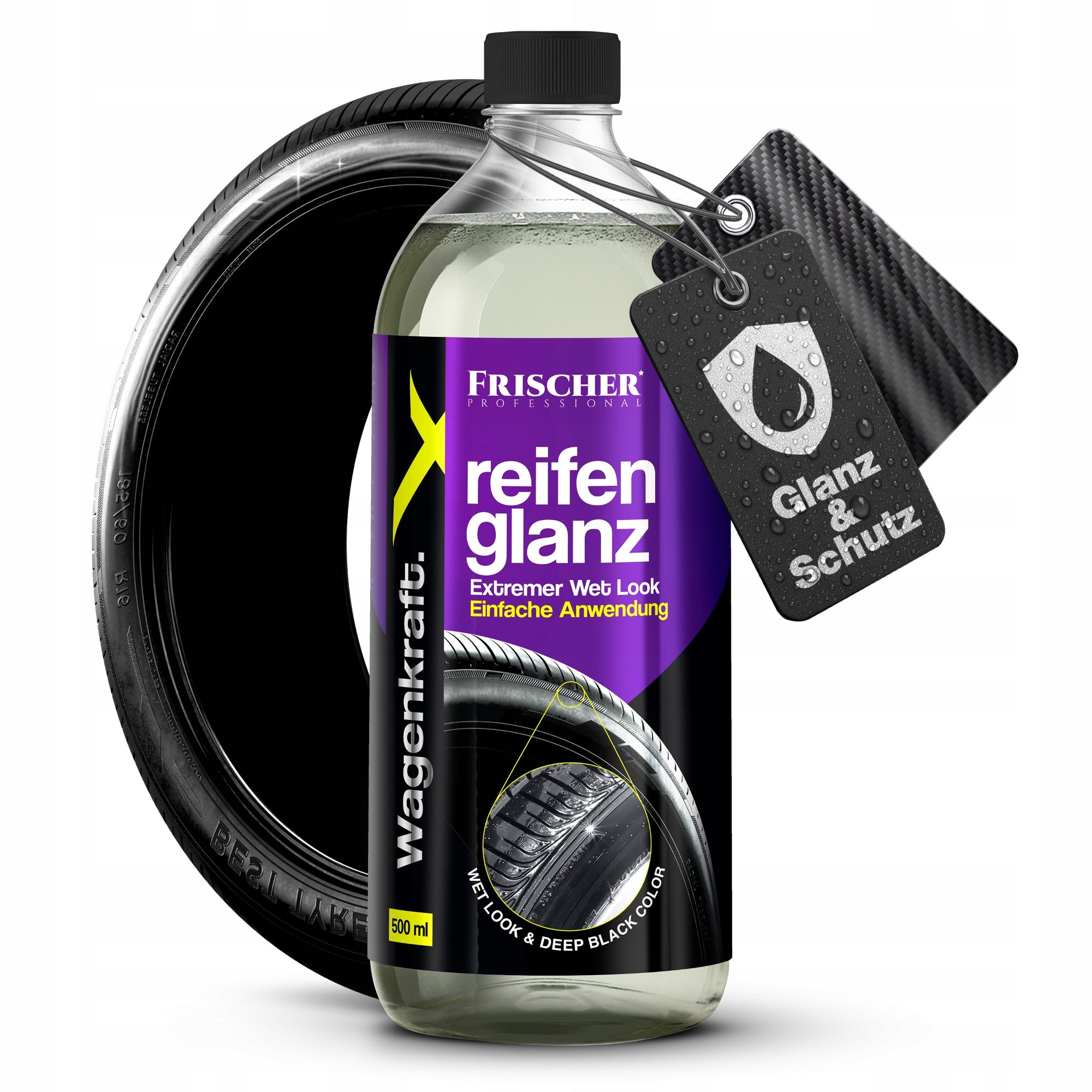 DRESSING FOR TIRES TIRE BLACK FOR REGENERATION POLISHING PROTECTIVE 500ML