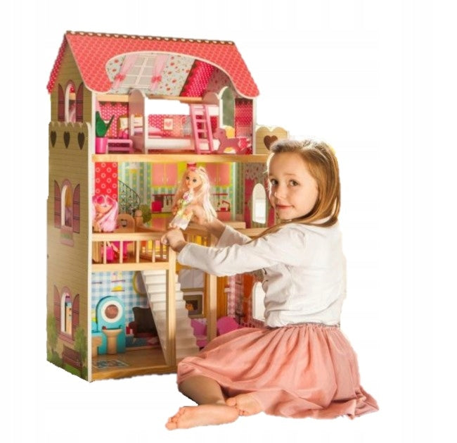 Medinis lėlių namelis EcoToys, Avietės Rezidencija