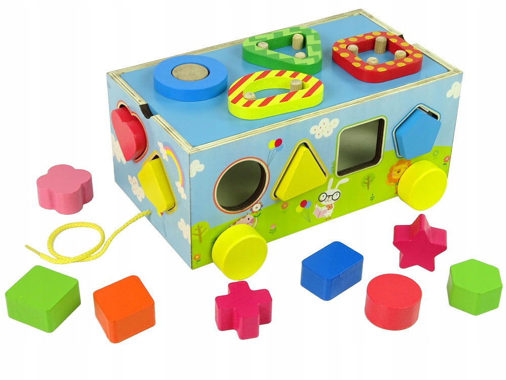 Mokomoji geometrinė figūrėlė vaikams Lean Toys