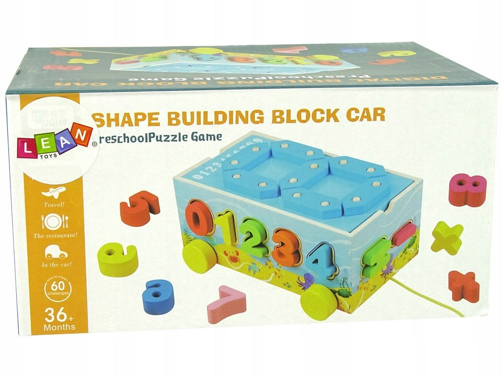 Mokomoji geometrinė figūrėlė vaikams Lean Toys