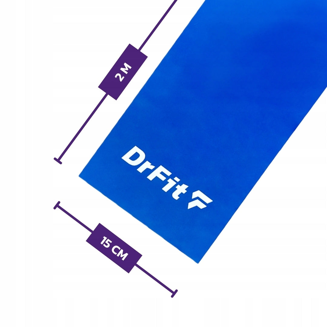 DRFIT TAPE FOR REHABILITATION AND EXERCISE RESISTANCE LATEX RUBBER 3,6 KG Manufacturer code GUMA OPOROWA DO ĆWICZEŃ LATEKSOWA NIEBIESKA