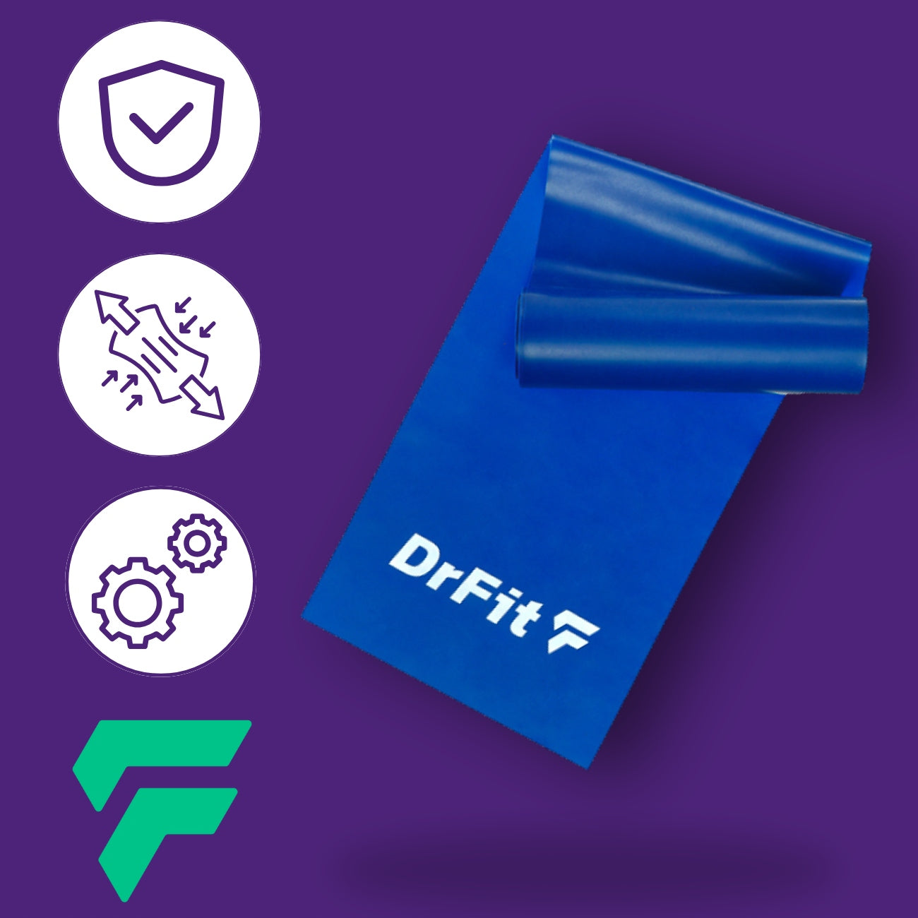 DRFIT TAPE FOR REHABILITATION AND EXERCISE RESISTANCE LATEX RUBBER 3,6 KG Packaging status original