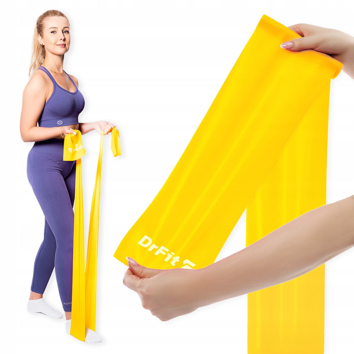 DRFIT TAPE FOR REHABILITATION AND EXERCISE RESISTANCE LATEX RUBBER 3,6 KG