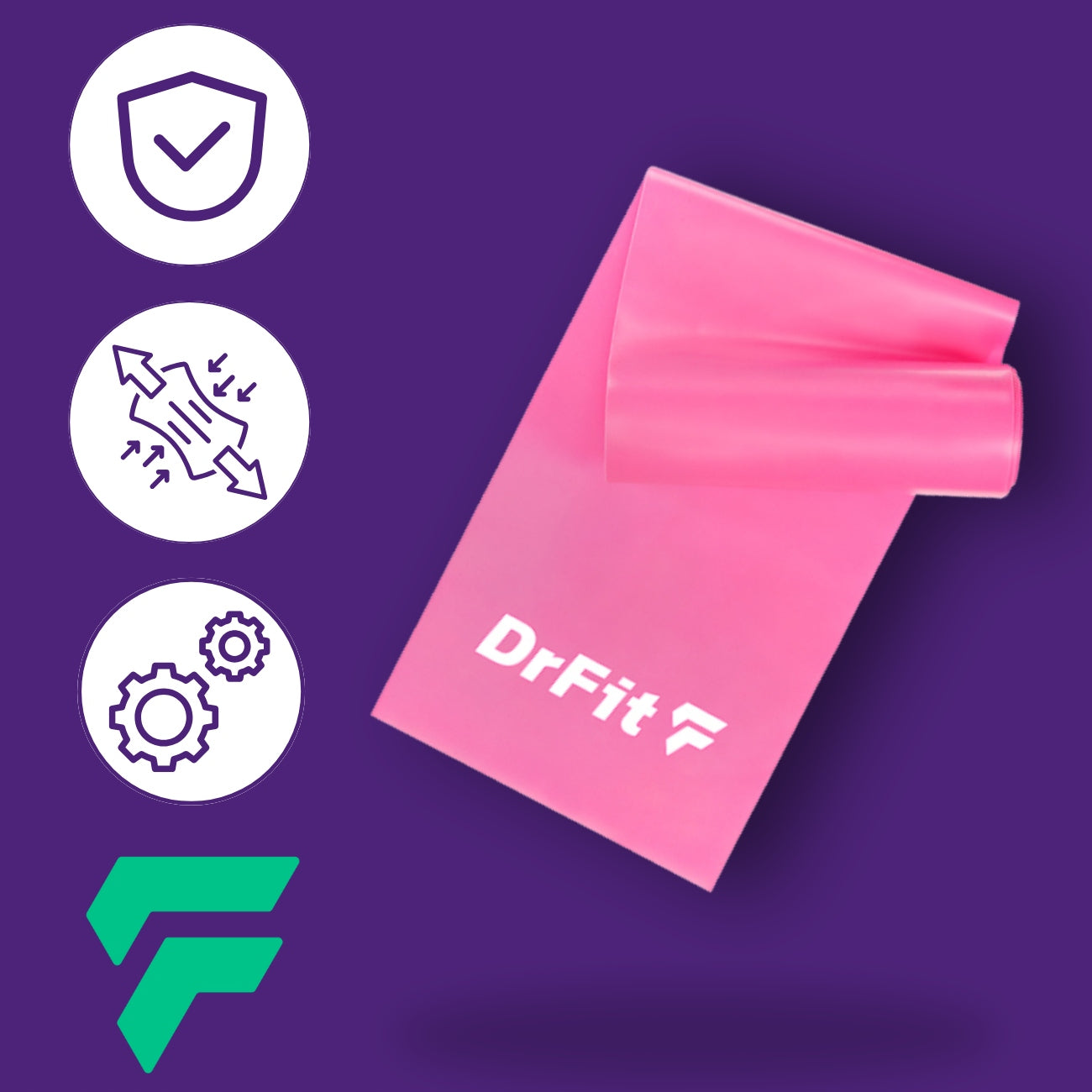 DRFIT TAPE FOR REHABILITATION AND EXERCISE RESISTANCE LATEX RUBBER 5,4 KG Packaging status original
